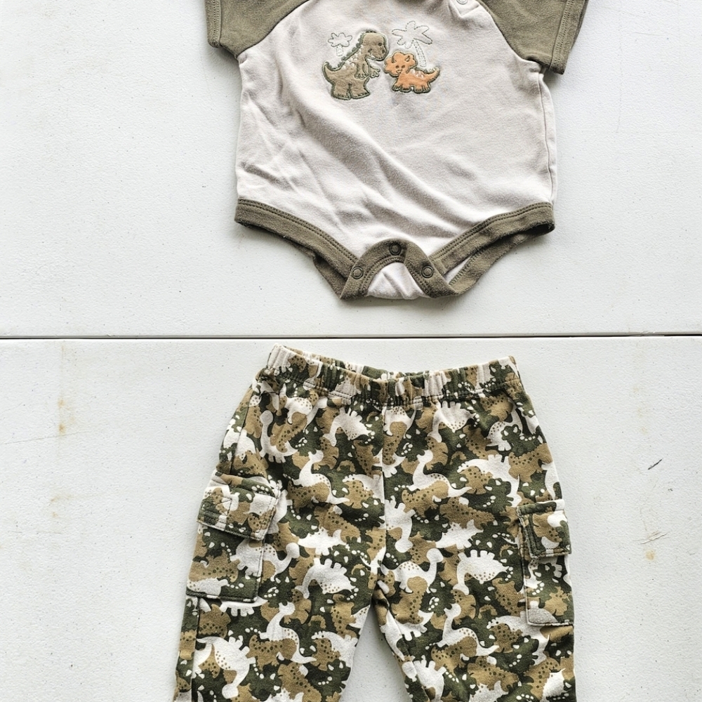 Garanimals Dinosaur Top with Camo Accents